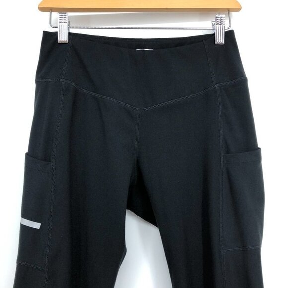 Along Fit black leggings side pocket reflective stripe size Medium - Picture 13 of 15